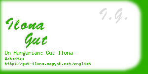 ilona gut business card